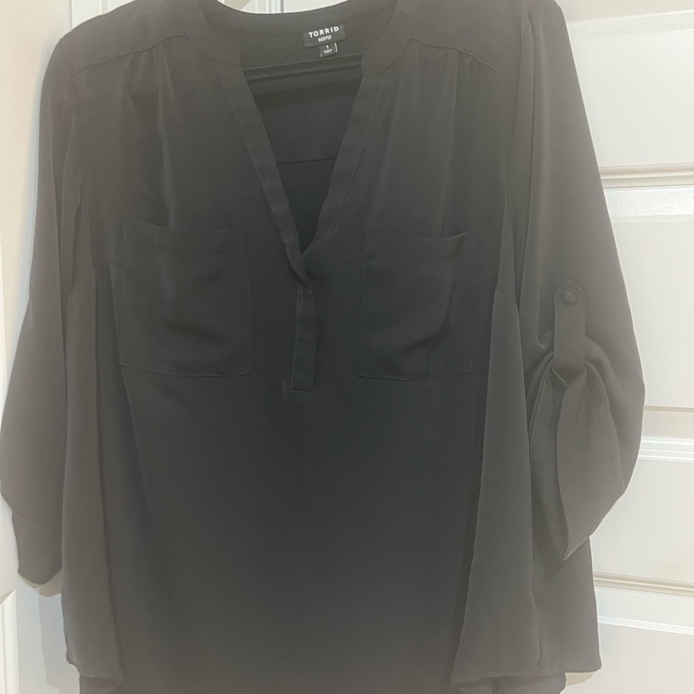 Torrid Charcoal Blouse for Women